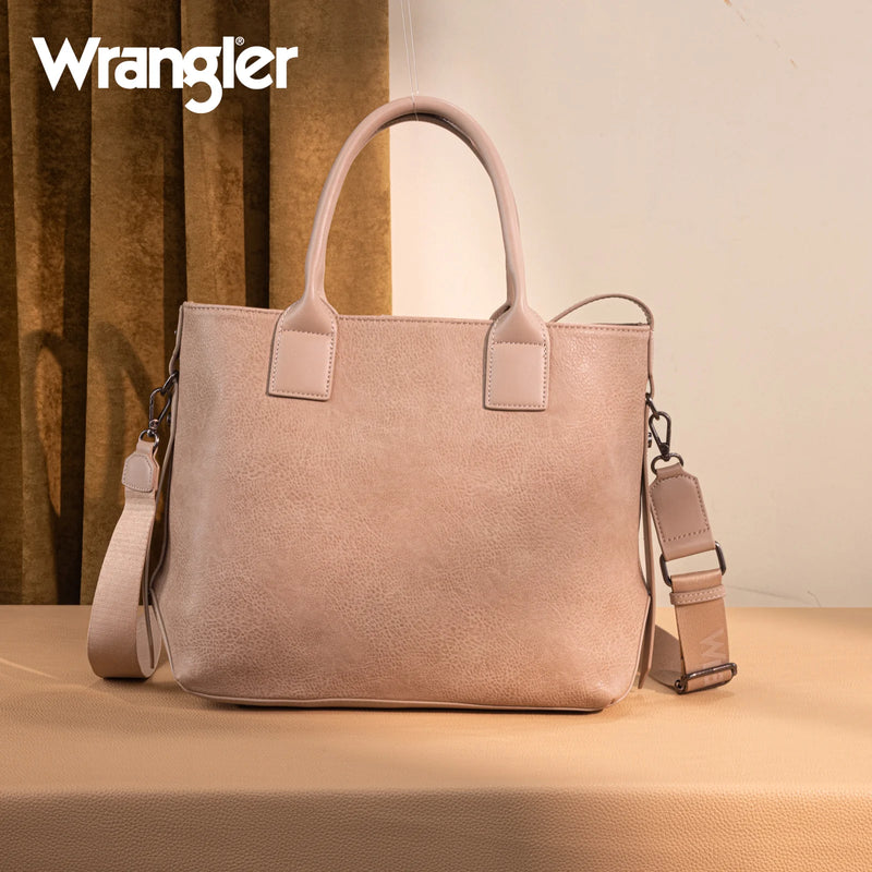 Load image into Gallery viewer, WG199-1824TN - Wrangler Carry-All Aztec Expandable Tote/Crossbody - Tan
