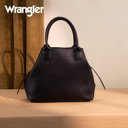 WG199-1824BK - Wrangler Carry-All Aztec Expandable Tote/Crossbody - Black