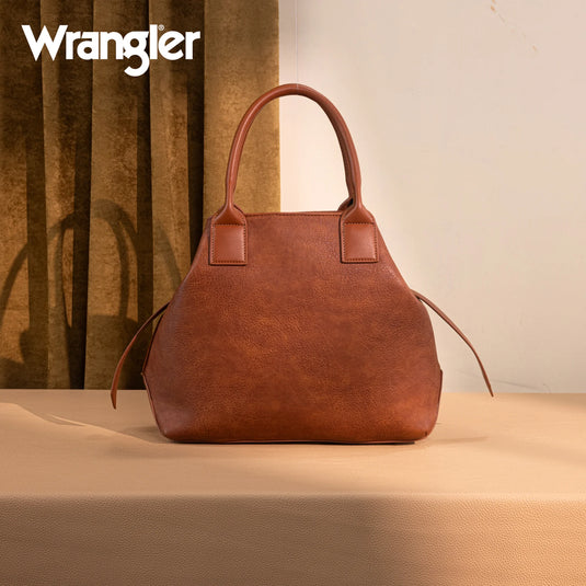 WG199-1824BR - Wrangler Carry-All Aztec Expandable Tote/Crossbody - Brown