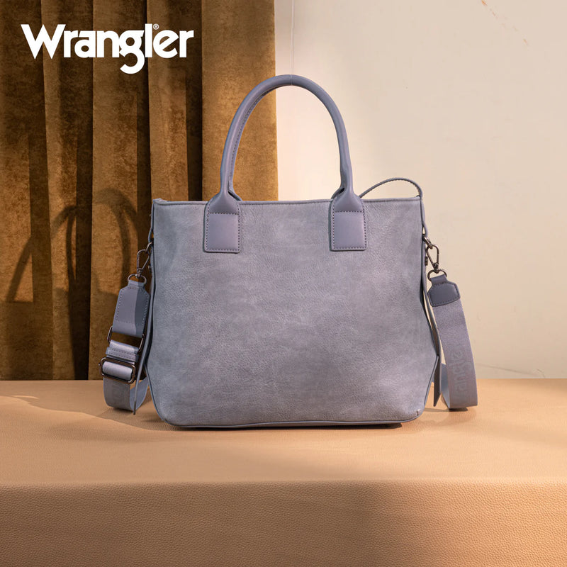 Load image into Gallery viewer, WG199-1824JN - Wrangler Carry-All Aztec Expandable Tote/Crossbody - Jean
