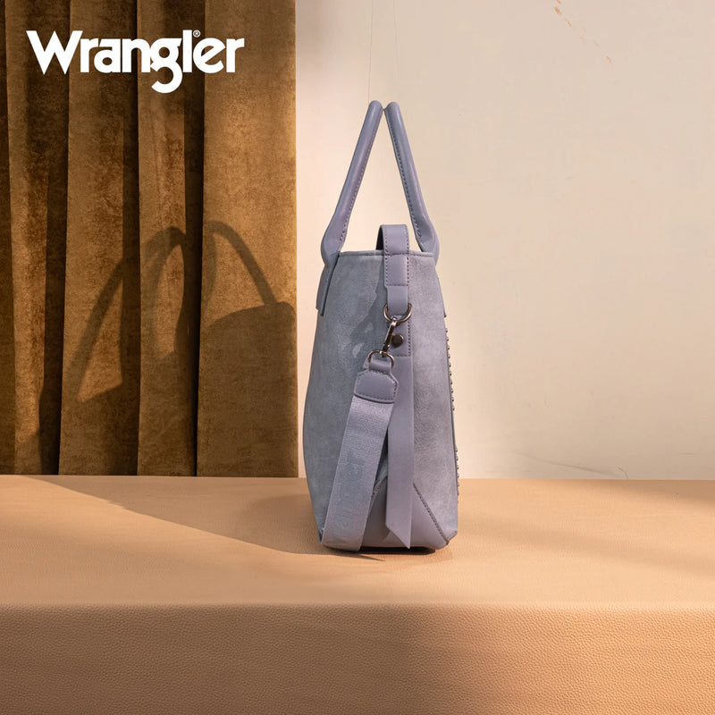 Load image into Gallery viewer, WG199-1824JN - Wrangler Carry-All Aztec Expandable Tote/Crossbody - Jean
