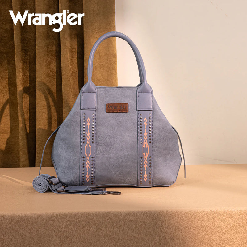 Load image into Gallery viewer, WG199-1824JN - Wrangler Carry-All Aztec Expandable Tote/Crossbody - Jean
