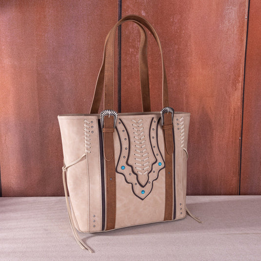 MW1280G-8317TN - Montana West Buckle Collection Concealed Carry Tote