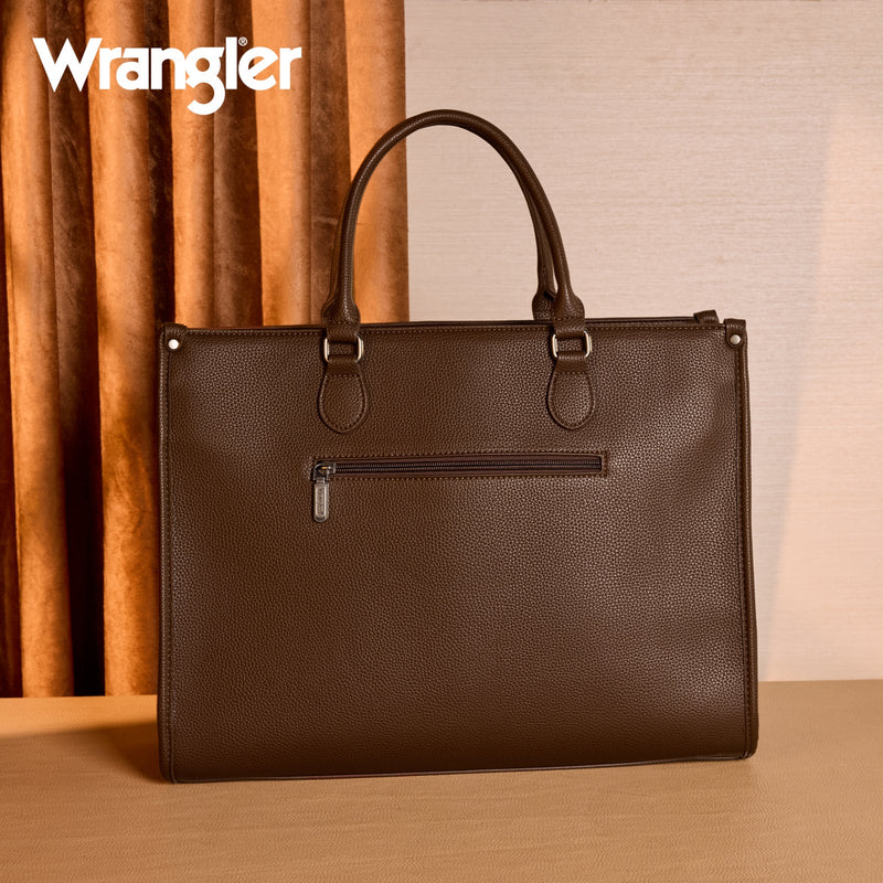 Load image into Gallery viewer, WG389-8119COW-CF - Wrangler Carry-All Large Tote Work Tote /Crossbody - Cow-Coffee
