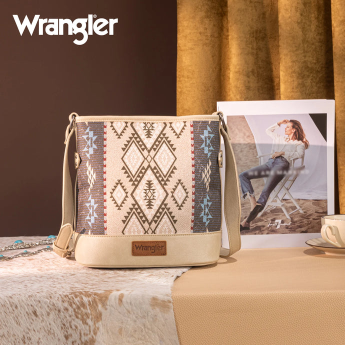 WG213-2003TN - Wrangler Aztec Distressed Print Concealed Carry Crossbody