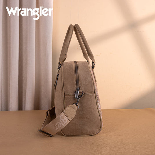 WG277-5110KH - Wrangler Vintage Floral Printed Duffle Bag - Khaki