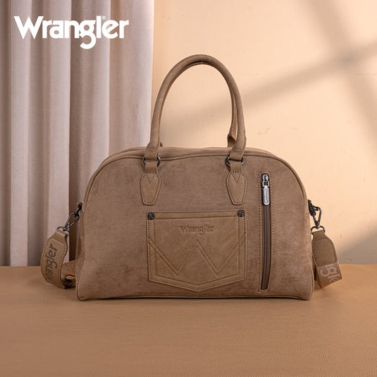 WG277-5110KH - Wrangler Vintage Floral Printed Duffle Bag - Khaki