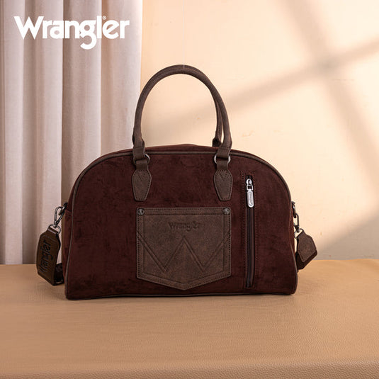 WG277-5110CF - Wrangler Vintage Floral Printed Duffle Bag - Coffee