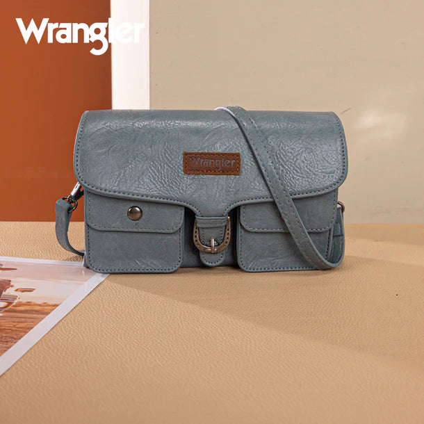 Load image into Gallery viewer, WG320-209JN - Wrangler Vintage-Inspired Crossbody Bag - Jean
