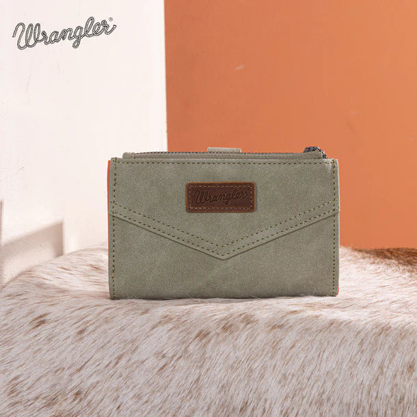 Load image into Gallery viewer, WG162-W0333GN - Wrangler Card Holder Bi-Fold Wallet - Green
