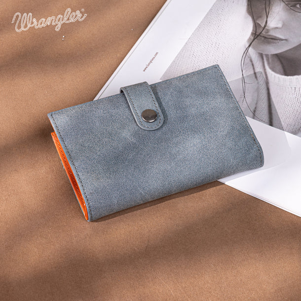 Load image into Gallery viewer, WG162-W0333JN - Wrangler Card Holder Bi-Fold Wallet - Jean
