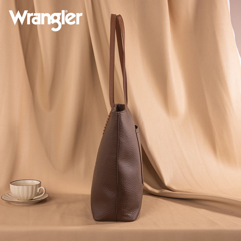Load image into Gallery viewer, WG247-2002CF - Wrangler Buckle Hobo/Crossbody Bag-Coffee
