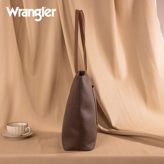 WG247-2002CF - Wrangler Buckle Hobo/Crossbody Bag-Coffee