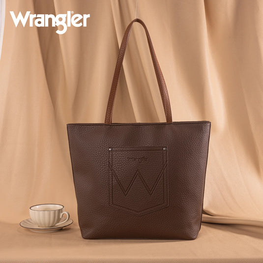 WG247-2002CF - Wrangler Buckle Hobo/Crossbody Bag-Coffee