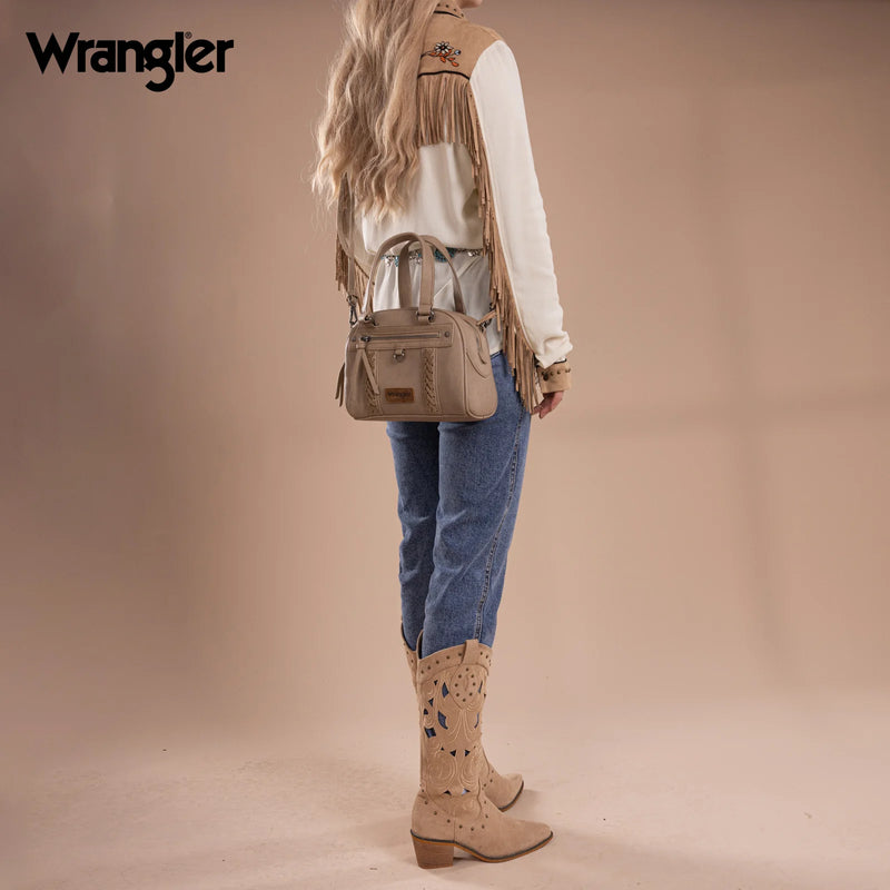 Load image into Gallery viewer, WG185-5112KH - Wrangler Whipstitch Collection Satchel/Crossbody Bag

