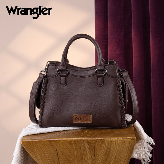 WG183-8300CF - Wrangler Carry-All Whipstitch Tote/Crossbody - Coffee