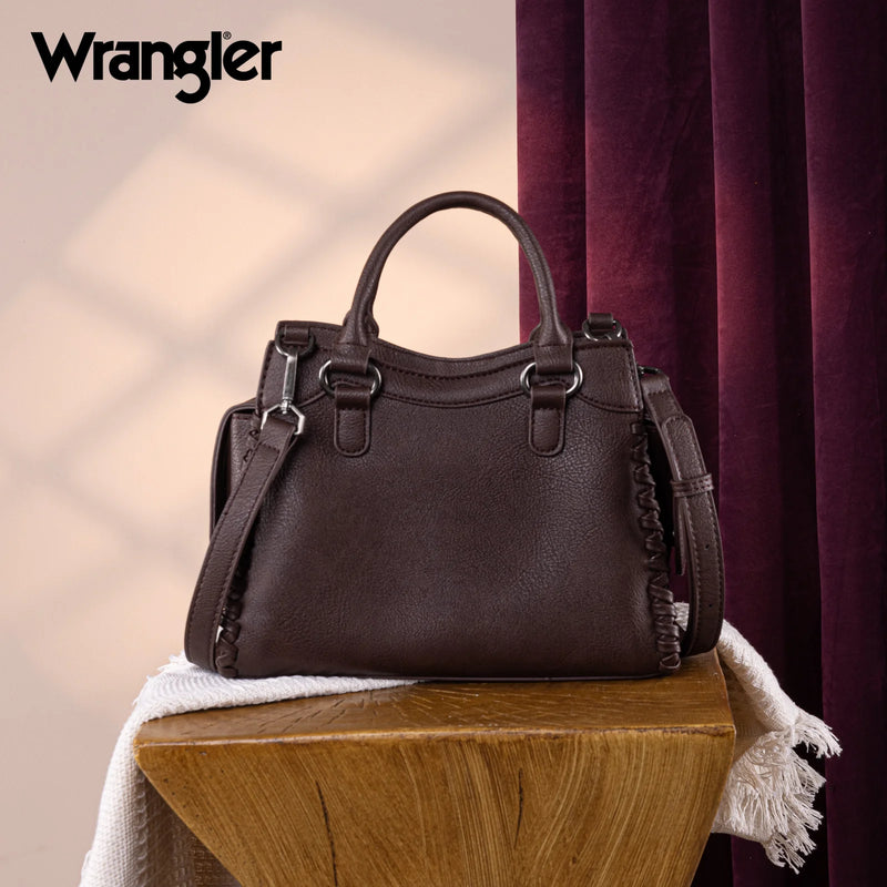 Load image into Gallery viewer, WG183-8300CF - Wrangler Carry-All Whipstitch Tote/Crossbody - Coffee
