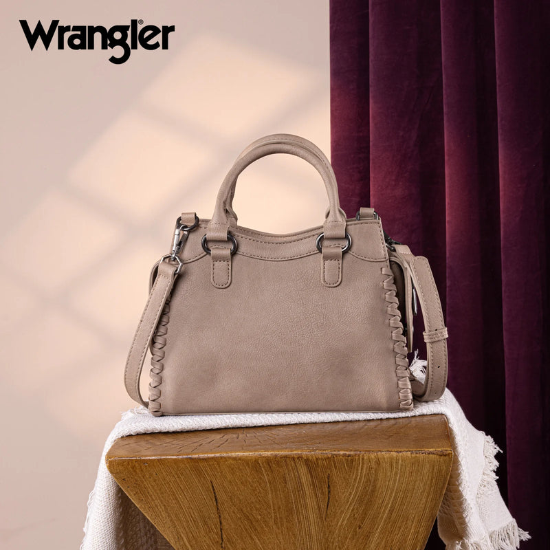 Load image into Gallery viewer, WG183-8300TN - Wrangler Carry-All Whipstitch Tote/Crossbody - Tan
