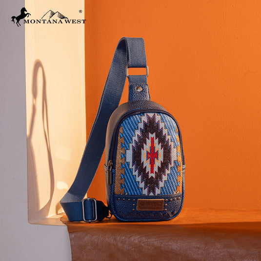 MW1316-2100JN - Montana West Aztec Collection Sling Bag