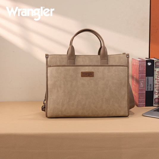 WG288-8119TN - Wrangler Carry-All Large Tote Work Tote /Crossbody - Tan