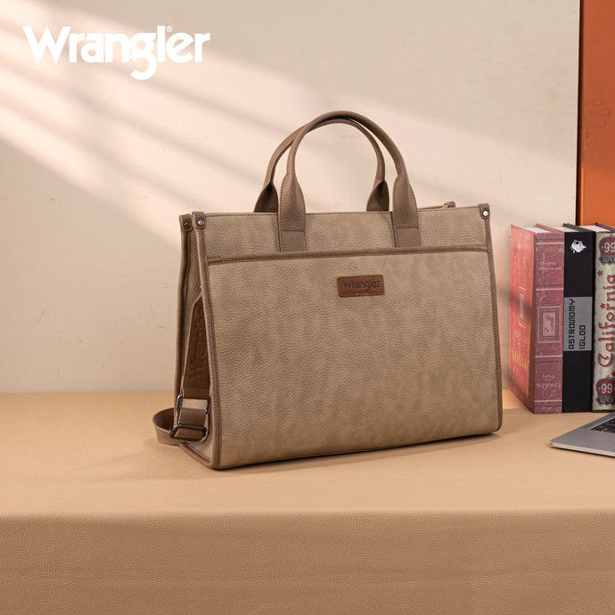 WG288-8119TN - Wrangler Carry-All Large Tote Work Tote /Crossbody - Tan