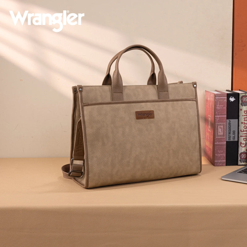 Load image into Gallery viewer, WG288-8119TN - Wrangler Carry-All Large Tote Work Tote /Crossbody - Tan
