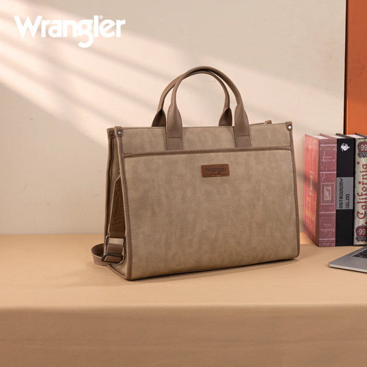 WG288-8119TN - Wrangler Carry-All Large Tote Work Tote /Crossbody - Tan