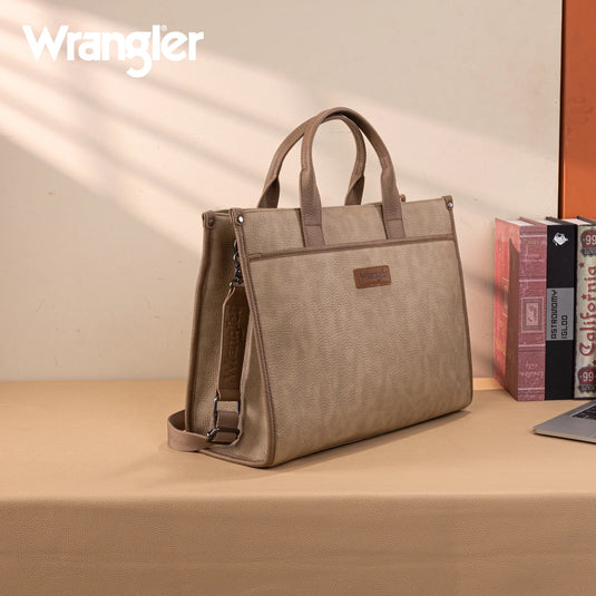 WG288-8119TN - Wrangler Carry-All Large Tote Work Tote /Crossbody - Tan