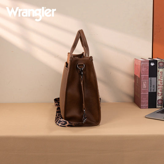 WG288-8119LP - Wrangler Carry-All Large Tote Work Tote /Crossbody - Leopard