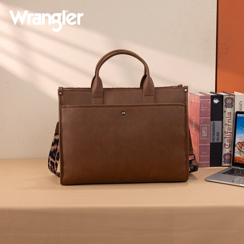 Load image into Gallery viewer, WG288-8119LP - Wrangler Carry-All Large Tote Work Tote /Crossbody - Leopard

