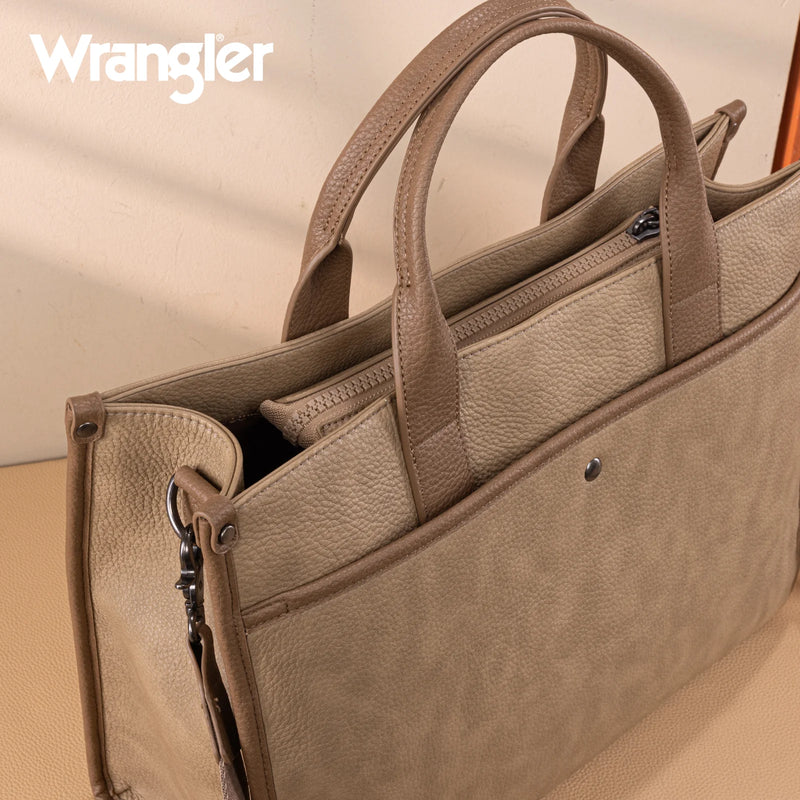 Load image into Gallery viewer, WG288-8119TN - Wrangler Carry-All Large Tote Work Tote /Crossbody - Tan
