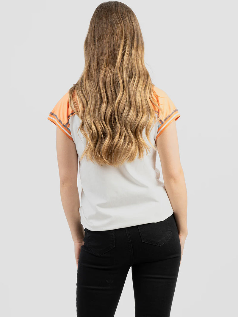Load image into Gallery viewer, DL-T064WT - Delila Women&#39;s Mineral Wash “Cow Skull” Graphic Sleeveless Tee
