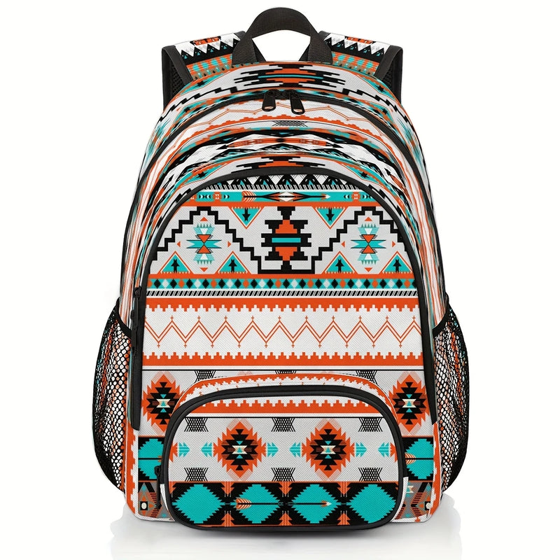 Load image into Gallery viewer, TMBKPK1 - Aztec Pattern Backpack
