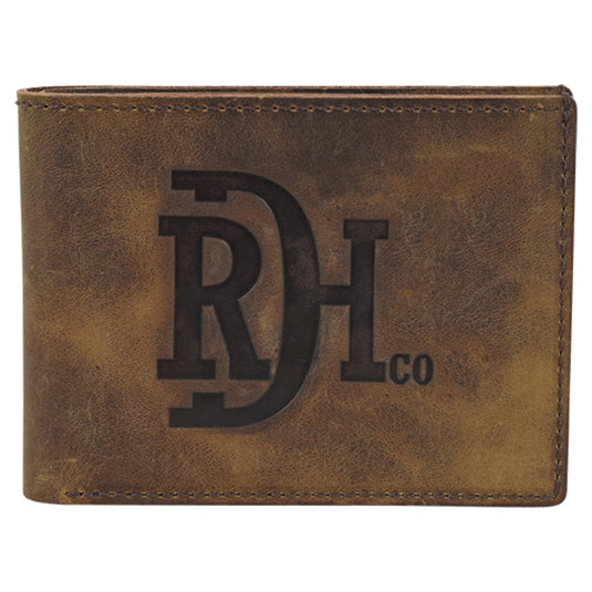 22228881W3 - Red Dirt Hat Co Men's Bifold Wallet Distressed Finish