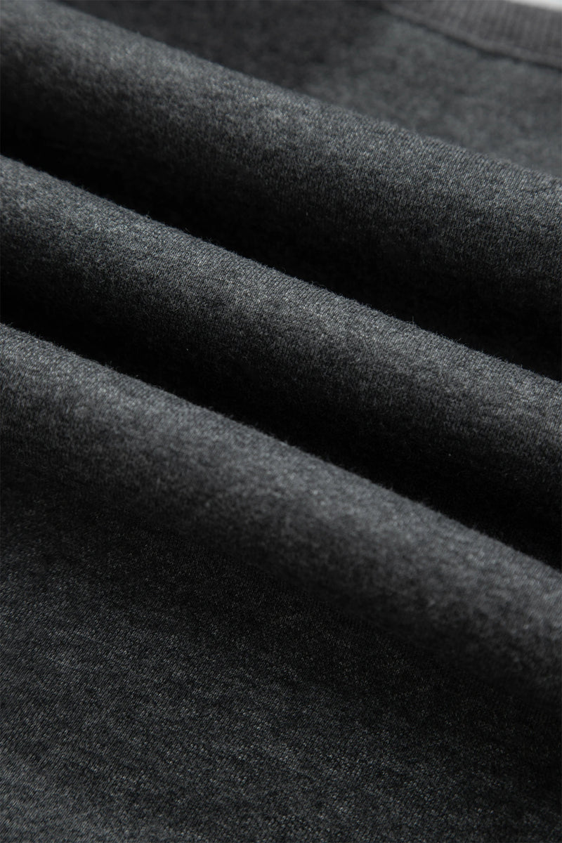 Load image into Gallery viewer, DLLS1084 - Ladies Carbon Grey Solid Colorblock Jogger Pants Set
