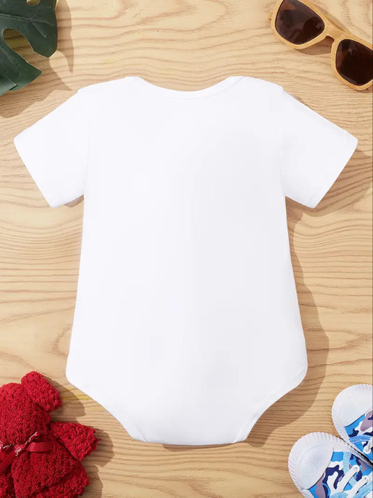 TMCHD38 - Holy Cow White Baby Romper