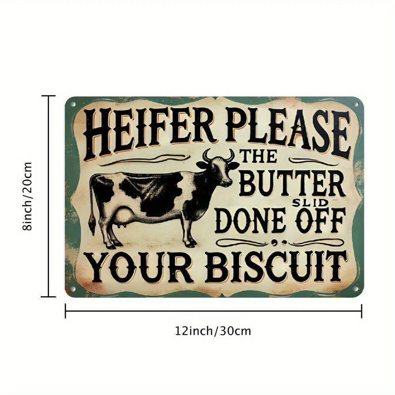 Load image into Gallery viewer, TMST14 - Heifer Please Metal Sign

