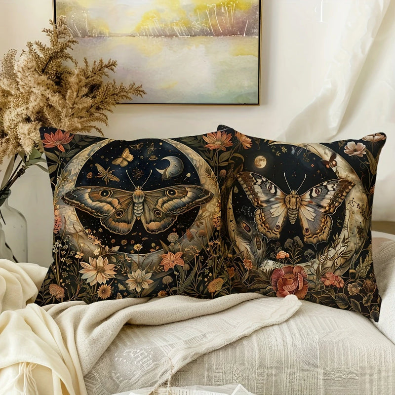 Load image into Gallery viewer, TMPL75 - Set of 2 - 18&quot; x 18&quot; Butterfly Throw Pillows
