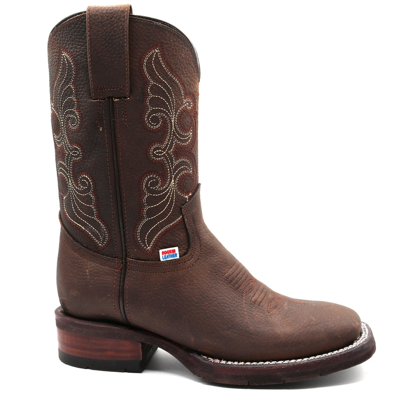 Load image into Gallery viewer, 2000 - RockinLeather Women's Crazy Flotter Square Toe Western Boot
