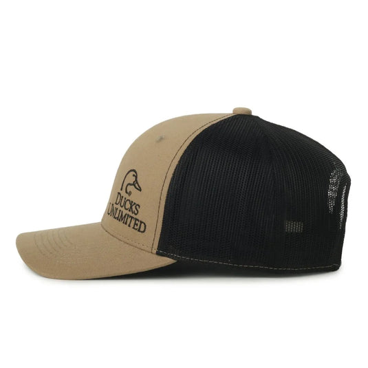 DU73 - Khaki and Black "Ducks Unlimited" Hat