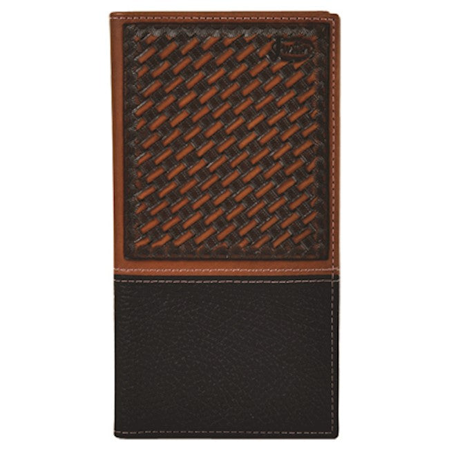 2005767W8 - Justin Men's Rodeo Wallet Basketweave