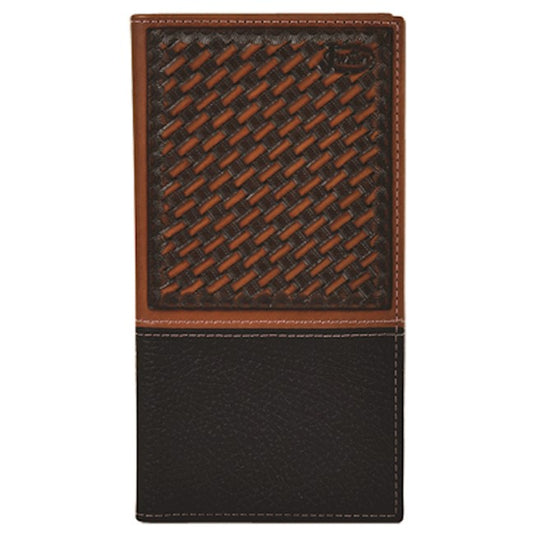 2005767W8 - Justin Men's Rodeo Wallet Basketweave