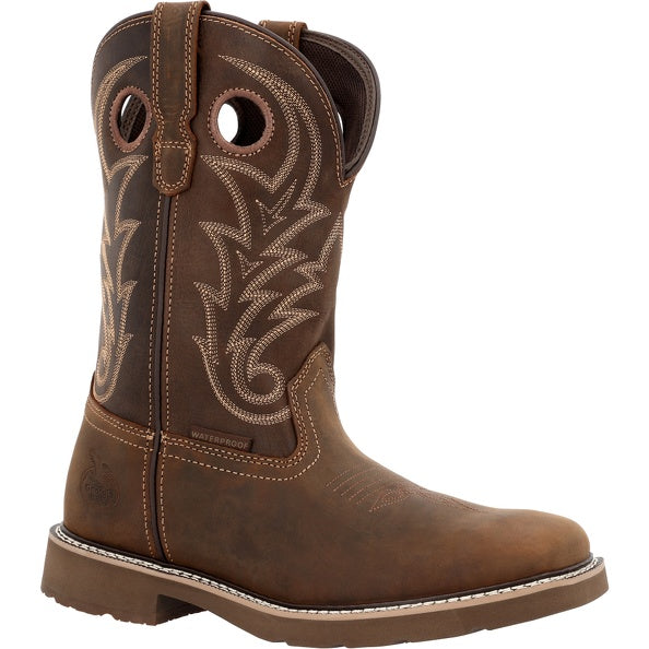 Georgia Boot GEOR Men's Brown Waterproof Carbon Toe Work Boots
