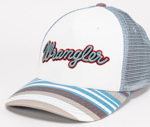 Load image into Gallery viewer, WRNGCST0003 - Wrangler Boot Stitch White/Light Gray Cap
