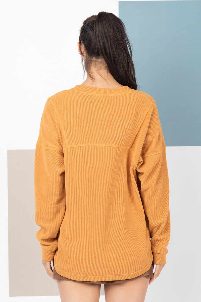 Load image into Gallery viewer, Very 5 - Ladies Oversized Solid Color Comfy Knit Top
