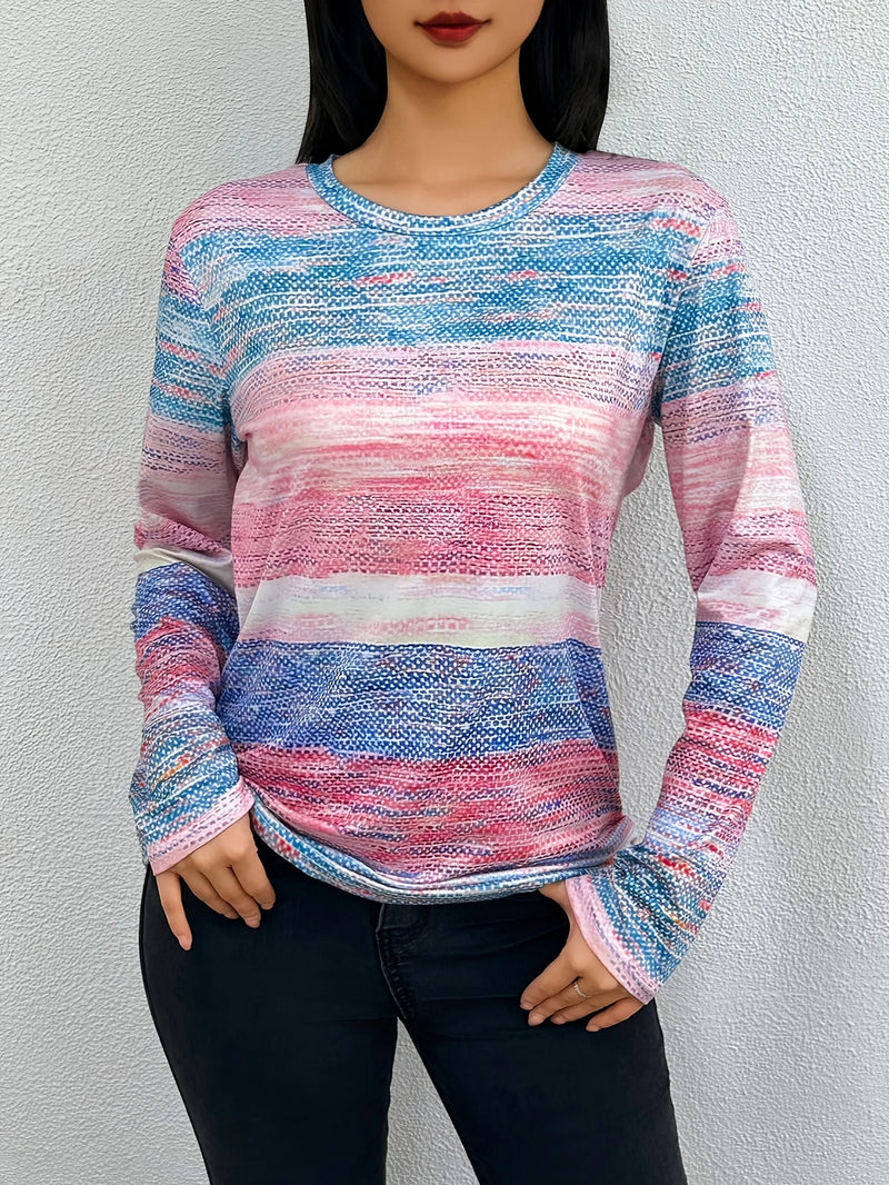 Load image into Gallery viewer, TMTSHT99 - Ladies Long Sleeve Graphic Print Shirt
