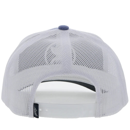 2109T-BLWH - HOOEY  "O CLASSIC" BLUE/WHITE HAT W/WHITE LOGO