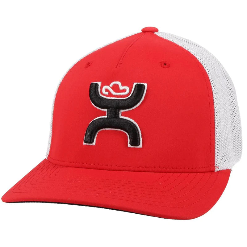 Load image into Gallery viewer, 2112 RDWH - HOOEY  &quot;COACH&quot; RED/WHITE FLEXFIT HAT
