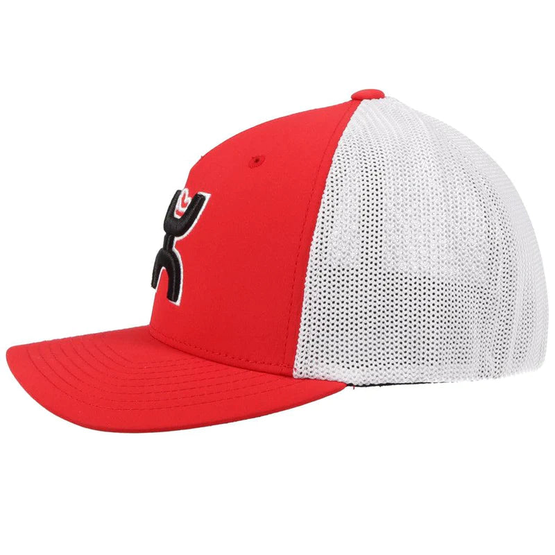 Load image into Gallery viewer, 2112 RDWH - HOOEY  &quot;COACH&quot; RED/WHITE FLEXFIT HAT
