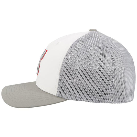 2112 WHGY - HOOEY  "COACH" WHITE/GREY HAT